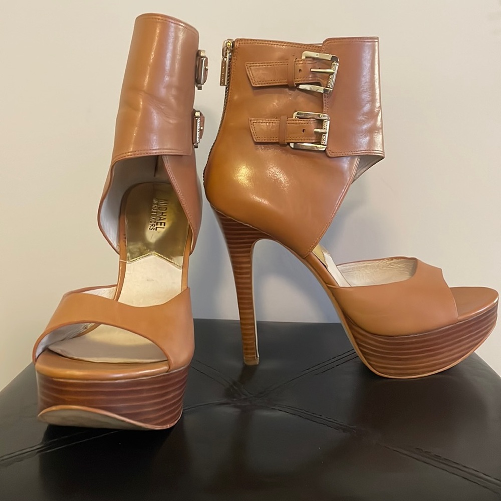 Michael Kors Ankle Wrap Platform Heels